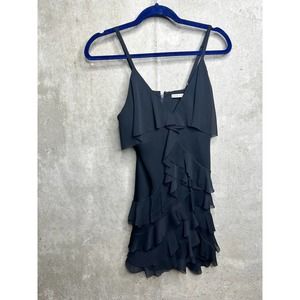 Alice + Olivia Lavinia Black Ruffle Dress Sz.2